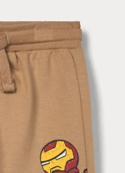 Jogger Marvel in french terry di puro cotone bimbo