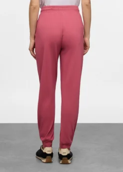 Jogger regular fit in jersey di cotone stretch donna