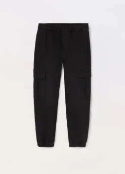 Joggers in french terry denim cargo ragazzo