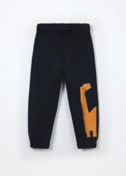 Joggers in puro cotone fleece neonato