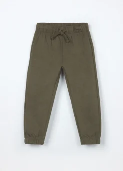 Joggers in puro cotone fleece neonato