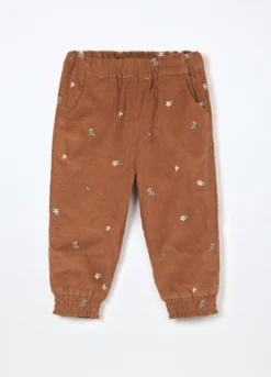 Joggers in velluto a coste neonata