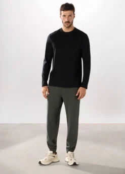 Jogger slim in puro cotone uomo