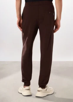 Jogger slim in puro cotone uomo