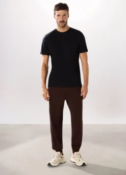 Jogger slim in puro cotone uomo
