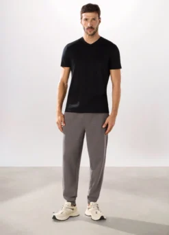Jogger slim in puro cotone uomo