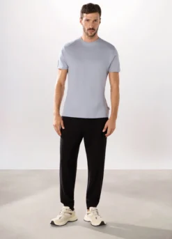 Jogger slim in puro cotone uomo
