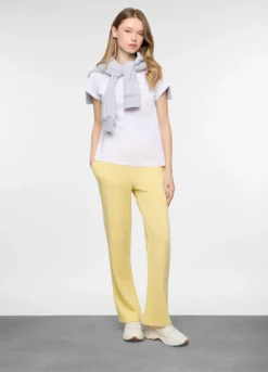 Jogger wide leg in french terry stretch donna