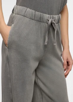 Jogger wide leg in french terry donna