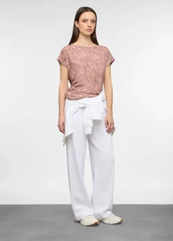 Jogger wide leg in french terry donna
