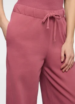Jogger wide leg in french terry donna