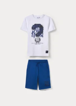 Jogging set in jersey di puro cotone ragazzo