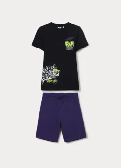Jogging set in jersey di puro cotone ragazzo