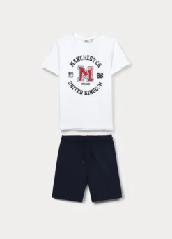 Jogging set in jersey di puro cotone ragazzo