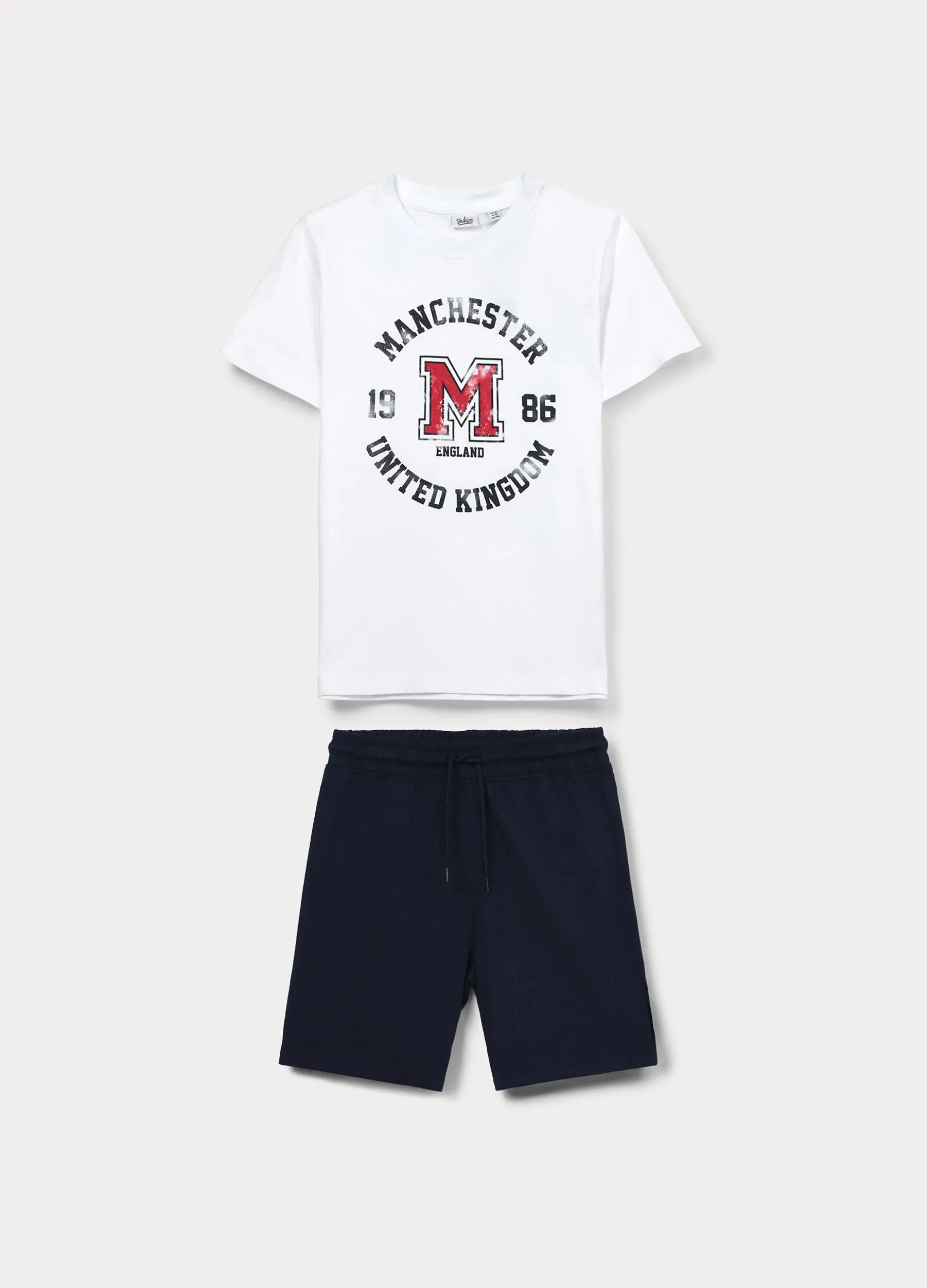 Jogging set in jersey di puro cotone ragazzo