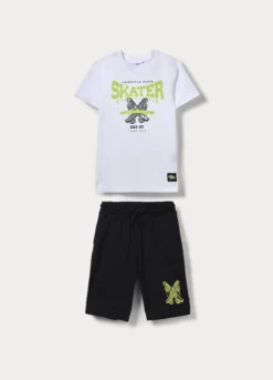 Jogging set in jersey di puro cotone ragazzo