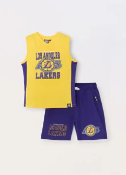 Jogging set NBA in jersey di puro cotone ragazzo