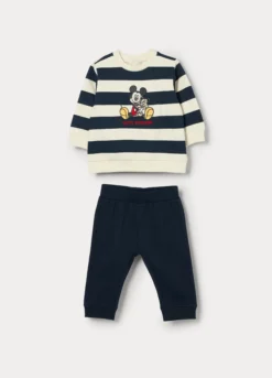 Jogging Disney set in french terry di puro cotone neonato