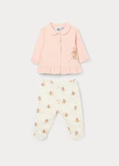 Jogging set Disney in french terry di cotone stretch neonata