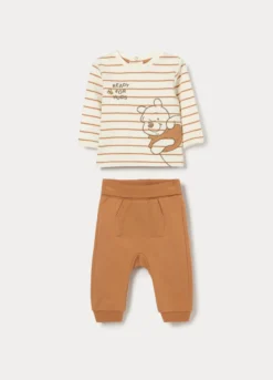 Jogging set Disney in french terry di puro cotone neonato