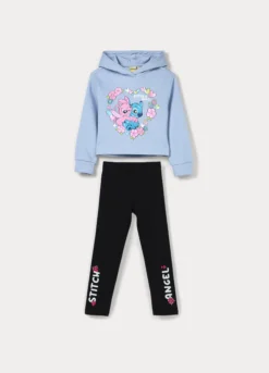 Jogging set Disney in french terry di misto cotone bambina