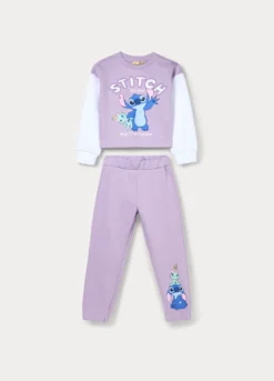 Jogging set Disney in french terry di misto cotone bambina