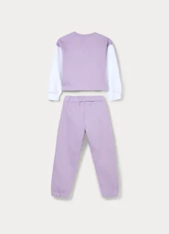 Jogging set Disney in french terry di misto cotone bambina