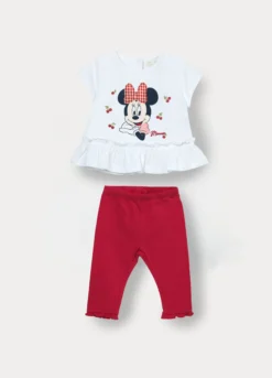 Jogging set Disney in jersey di cotone stretch neonata