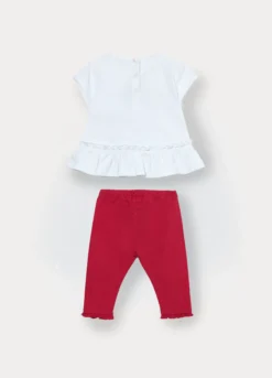 Jogging set Disney in jersey di cotone stretch neonata