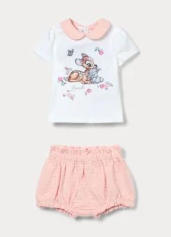 Jogging set Disney in jersey di cotone stretch neonata