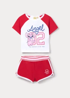Jogging set Disney in jersey di cotone stretch bambina