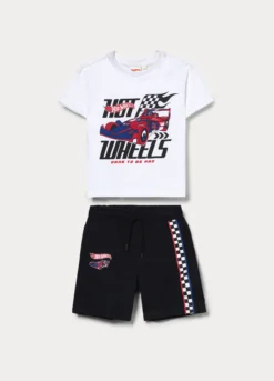 Jogging set Hot Wheels in jersey di puro cotone bambino