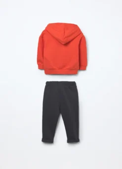 Jogging set in french terry di puro cotone neonato