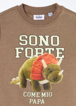 Jogging set in french terry di puro cotone neonato