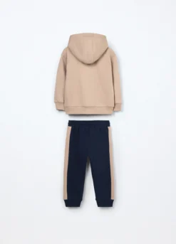 Jogging set in french terry di puro cotone neonato