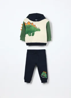 Jogging set in french terry di puro cotone neonato