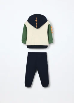 Jogging set in french terry di puro cotone neonato