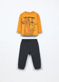 Jogging set in french terry di puro cotone neonato