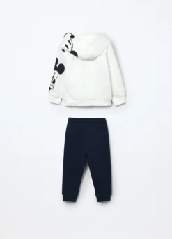 Jogging set in french terry di puro cotone neonato