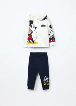 Jogging set in french terry di puro cotone neonato