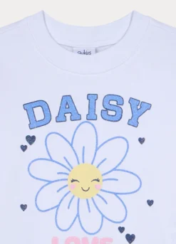 Jogging set in french terry di puro cotone bambina