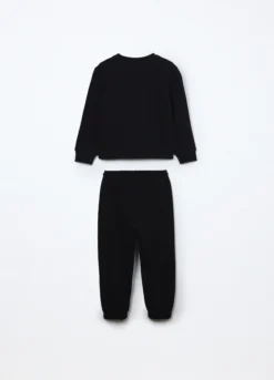 Jogging set in french terry di puro cotone bambino