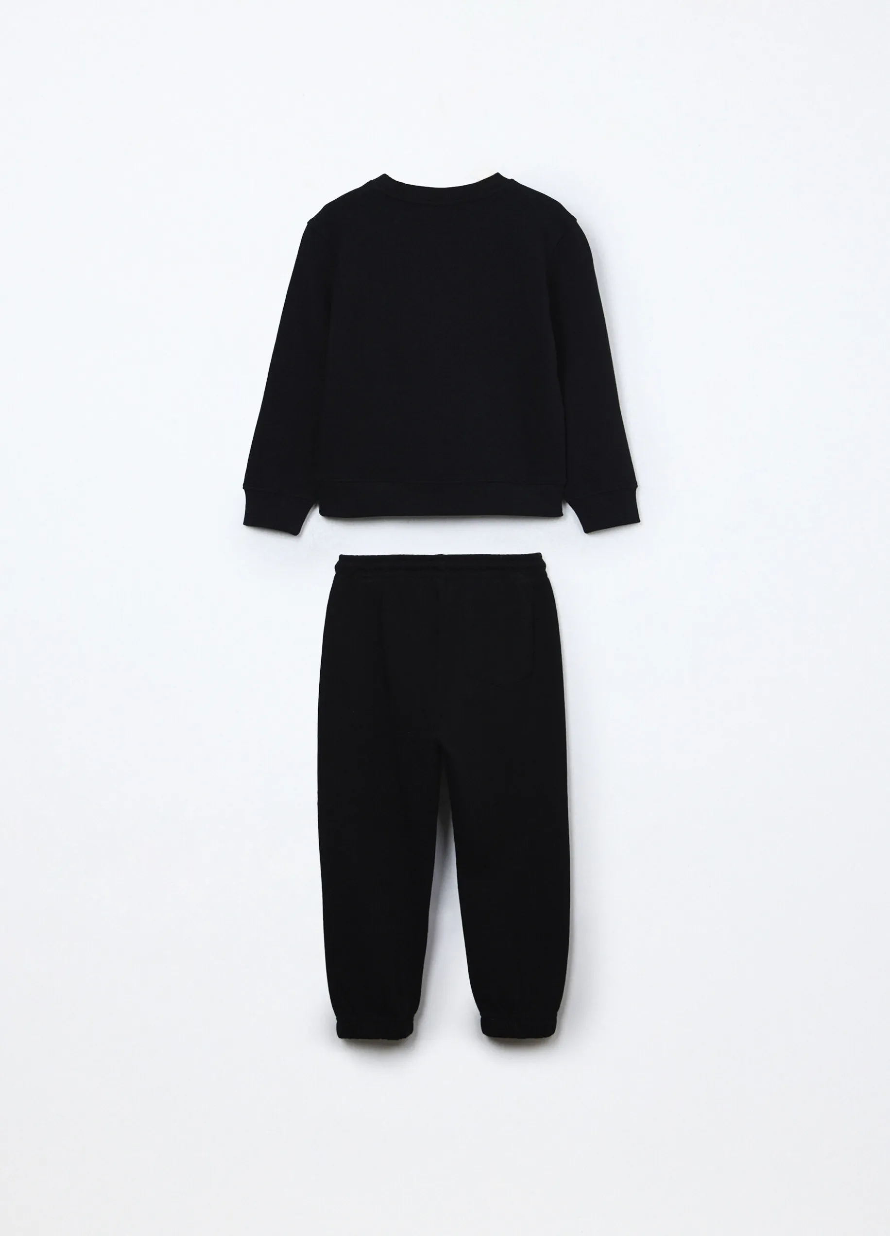 Jogging set in french terry di puro cotone bambino