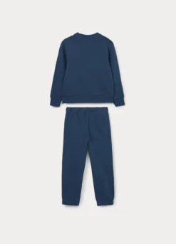 Jogging set in french terry di puro cotone bambino