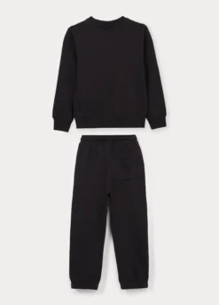 Jogging set in french terry di puro cotone bambino