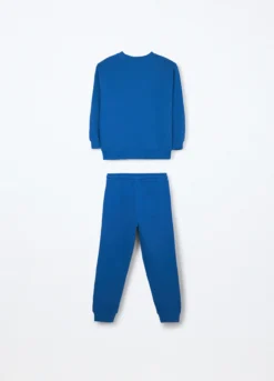 Jogging set in french terry di puro cotone bambino