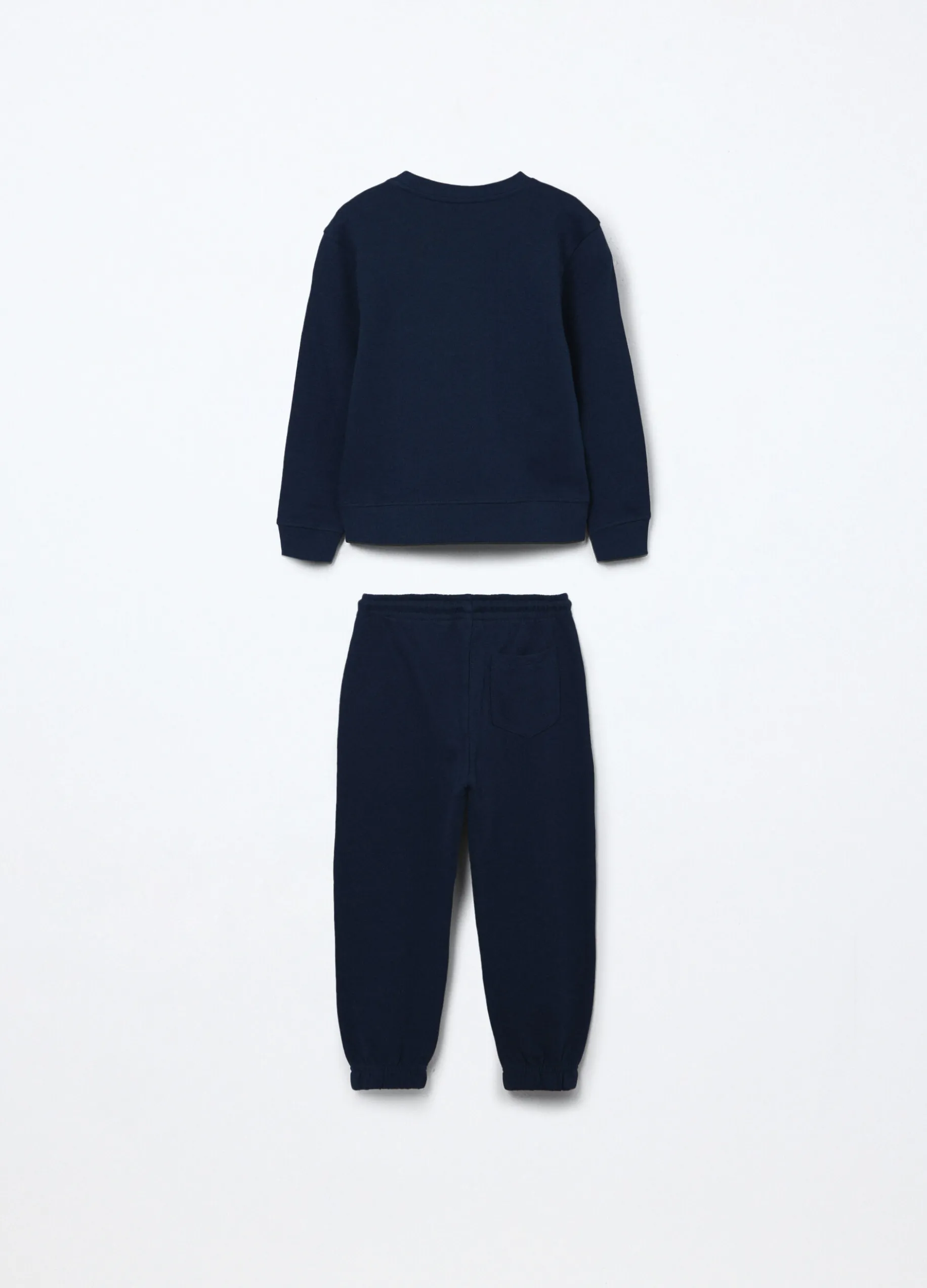 Jogging set in french terry di puro cotone bambino