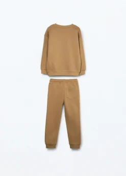Jogging set in french terry di puro cotone bambino