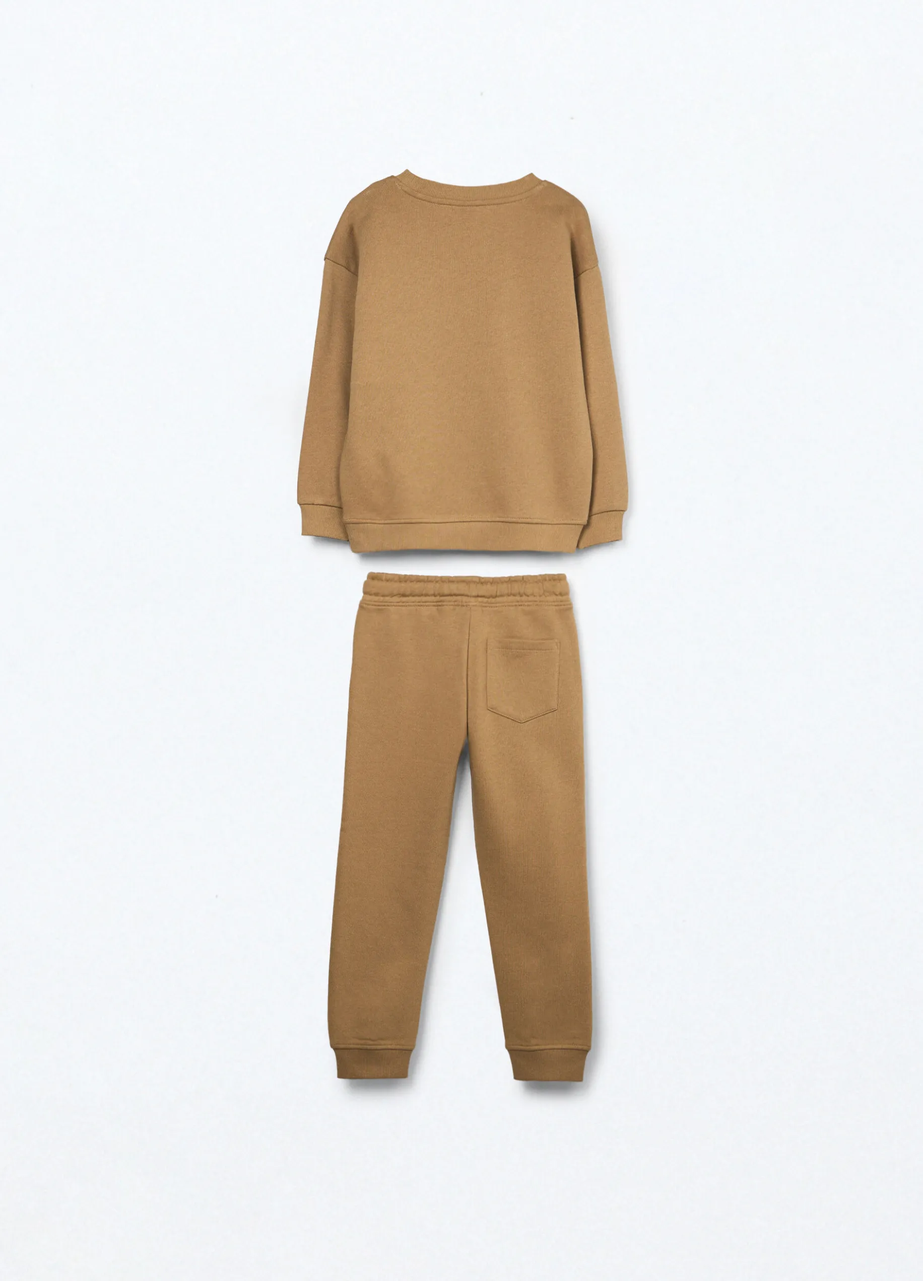 Jogging set in french terry di puro cotone bambino