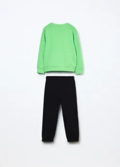 Jogging set in french terry di puro cotone bambino